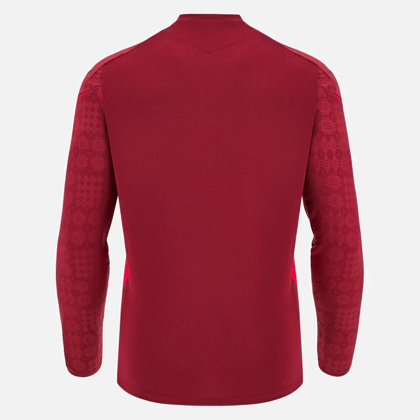 Welsh Rugby 2025/26 Deep Red Langarm-T-Shirt Welsh Rugby 2025/26 Deep Red Langarm-T-Shirt