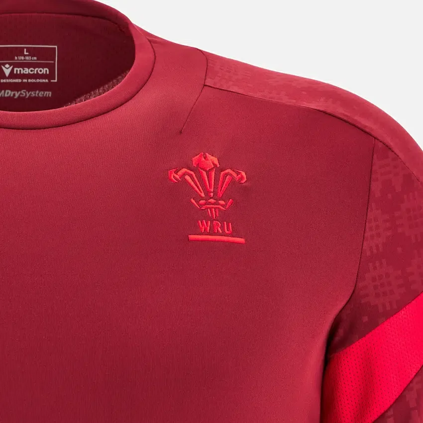 Welsh Rugby 2025/26 Deep Red Langarm-T-Shirt Welsh Rugby 2025/26 Deep Red Langarm-T-Shirt