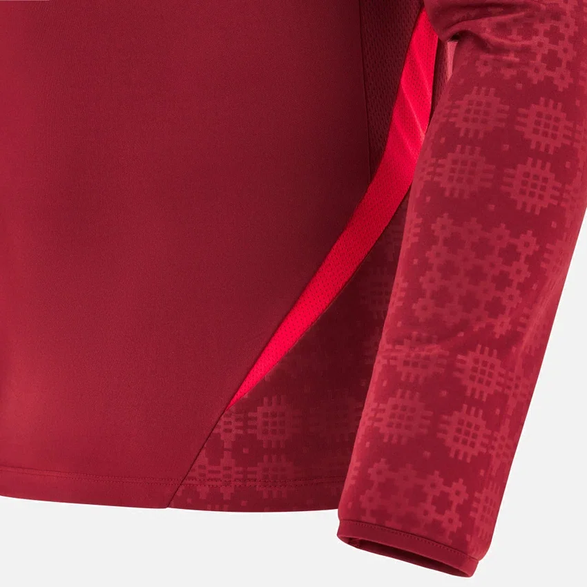 Welsh Rugby 2025/26 Deep Red Langarm-T-Shirt Welsh Rugby 2025/26 Deep Red Langarm-T-Shirt
