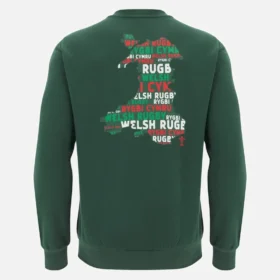 Welsh Rugby 2025/26 Grünes Fan-Sweatshirt Welsh Rugby 2025/26 Grünes Fan-Sweatshirt