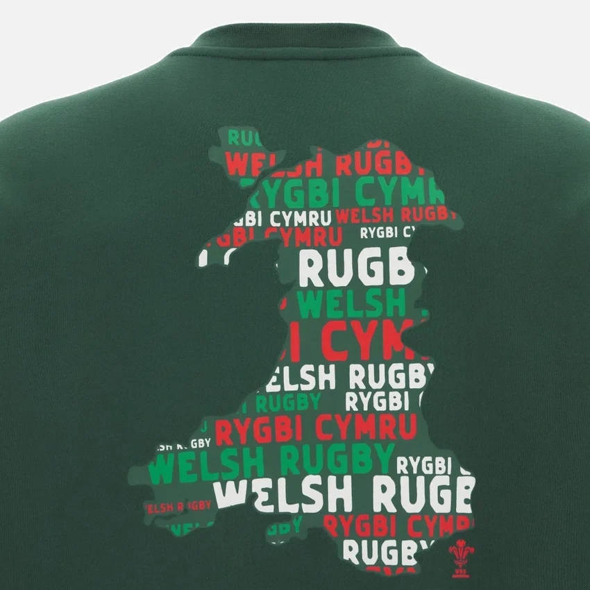 Welsh Rugby 2025/26 Grünes Fan-Sweatshirt Welsh Rugby 2025/26 Grünes Fan-Sweatshirt