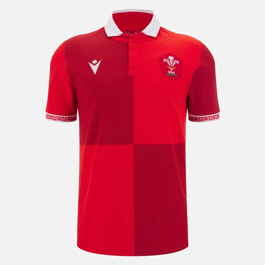 Welsh Rugby 2025/26 Heim-Hemd aus Baumwolle Welsh Rugby 2025/26 Heim-Hemd aus Baumwolle