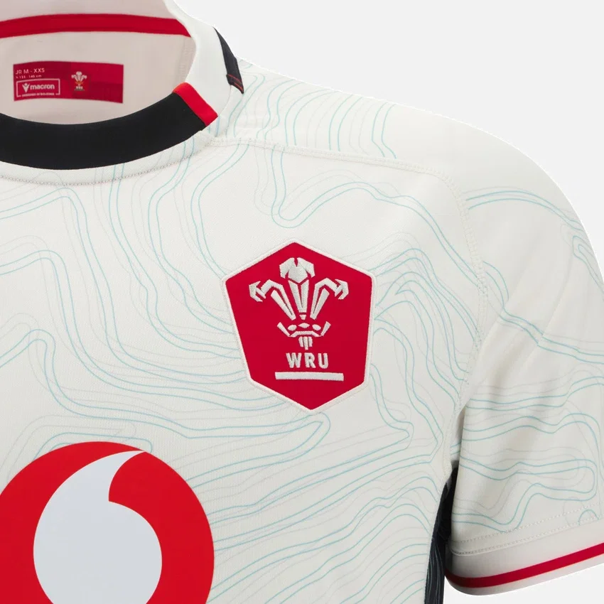 Welsh Rugby 2025/26 Junior-Auswärts-Replica-Hemd Welsh Rugby 2025/26 Junior-Auswärts-Replica-Hemd