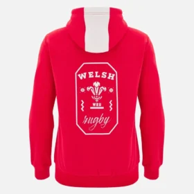 Welsh Rugby 2025/26 Roter Fan-Hoodie Welsh Rugby 2025/26 Roter Fan-Hoodie