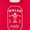 Welsh Rugby 2025/26 Roter Fan-Hoodie