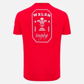 Welsh Rugby 2025/26 Rotes Fan-T-Shirt