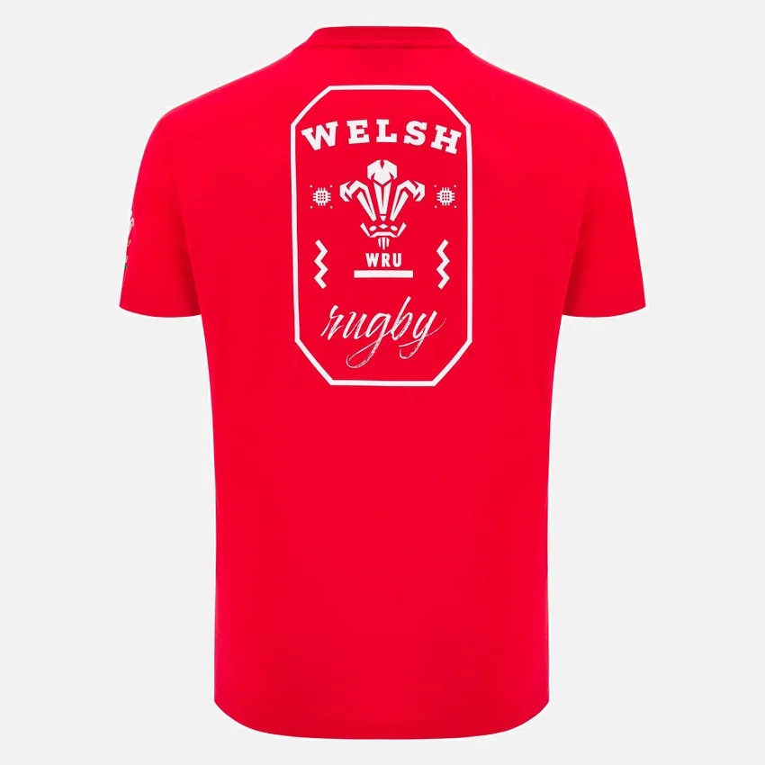 Welsh Rugby 2025/26 Rotes Fan-T-Shirt Welsh Rugby 2025/26 Rotes Fan-T-Shirt