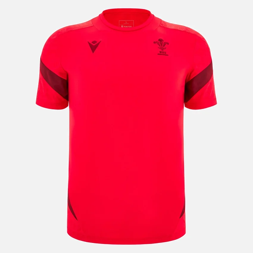 Welsh Rugby 2025/26 Rotes Trainings-T-Shirt Welsh Rugby 2025/26 Rotes Trainings-T-Shirt