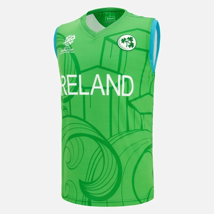 Weltmeisterschaft 2026 Irland Cricket Team T-20 ärmelloser Hoodie Weltmeisterschaft 2026 Irland Cricket Team T-20 ärmelloser Hoodie