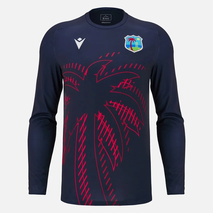 West Indies Cricket 2025/26 Langarm-Trainingshemd für Erwachsene West Indies Cricket 2025/26 Langarm-Trainingshemd für Erwachsene