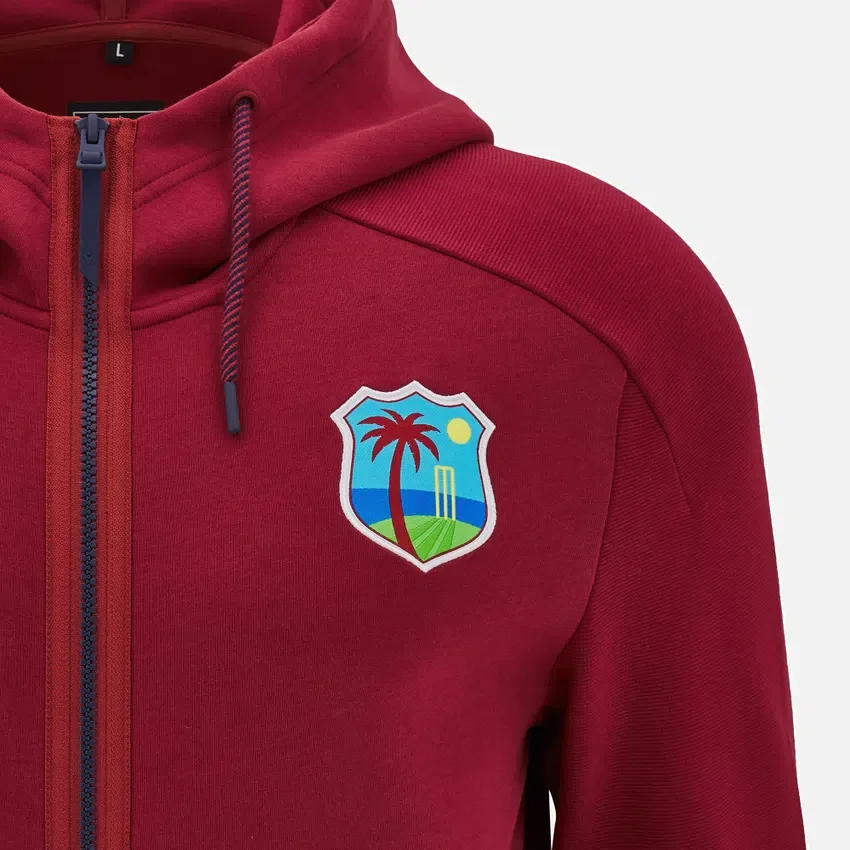 West Indies Cricket 2025/26 Reise-Oberteil mit durchgehendem Reißverschluss für Erwachsene West Indies Cricket 2025/26 Reise-Oberteil mit durchgehendem Reißverschluss für Erwachsene