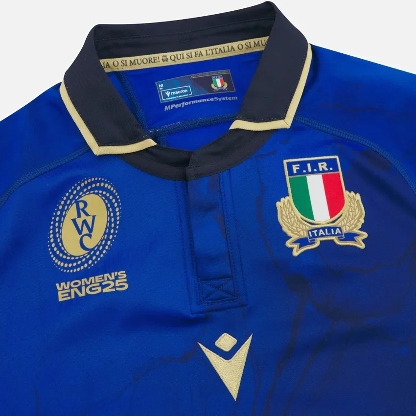 WRWC 2025 Italia Rugby Damen-Slim-Hemd WRWC 2025 Italia Rugby Damen-Slim-Hemd