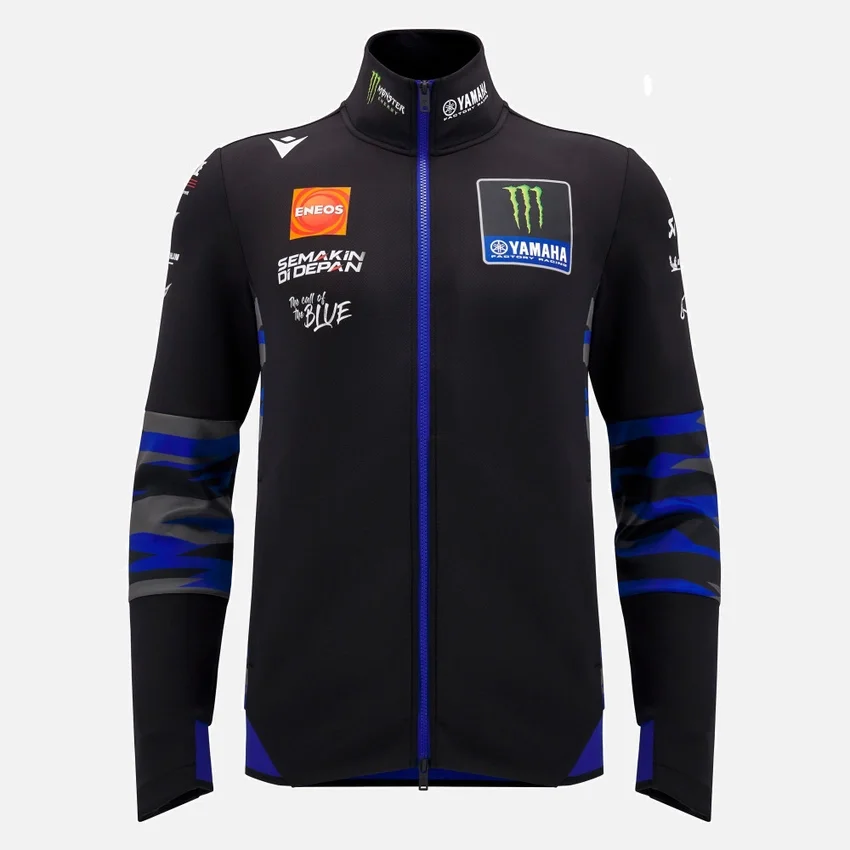 Yamaha Factory Racing 2025 Herren-Sweatshirt mit durchgehendem Reißverschluss Yamaha Factory Racing 2025 Herren-Sweatshirt mit durchgehendem Reißverschluss