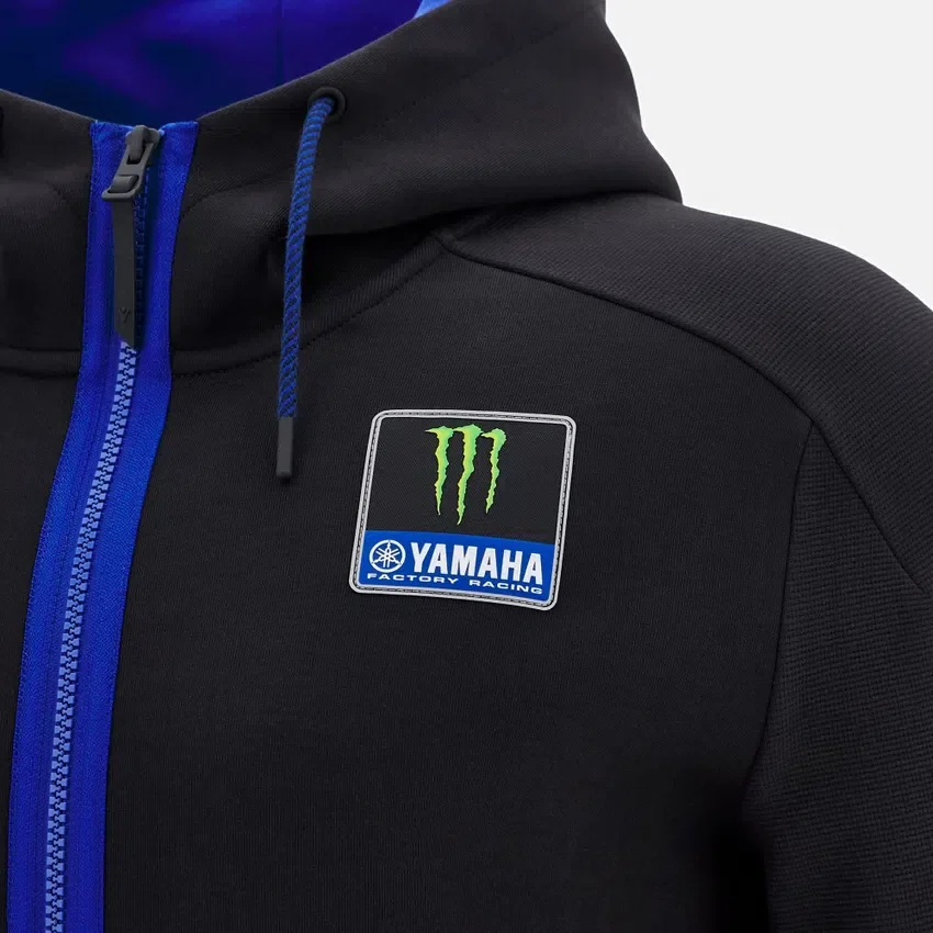 Yamaha Factory Racing 2025 Herren-Sweatshirt mit durchgehendem Reißverschluss Yamaha Factory Racing 2025 Herren-Sweatshirt mit durchgehendem Reißverschluss