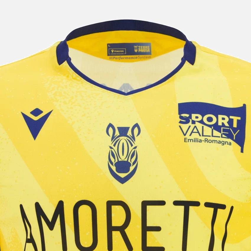 Zebre Parma 2025/26 Auswärts-Replica-Hemd für Erwachsene Zebre Parma 2025/26 Auswärts-Replica-Hemd für Erwachsene