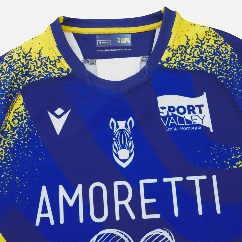 Zebre Parma 2025/26 Heimhemd für Erwachsene Zebre Parma 2025/26 Heimhemd für Erwachsene