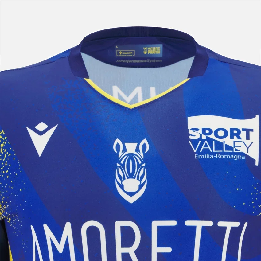 Zebre Parma 2025/26 Heimhemd für Erwachsene Zebre Parma 2025/26 Heimhemd für Erwachsene