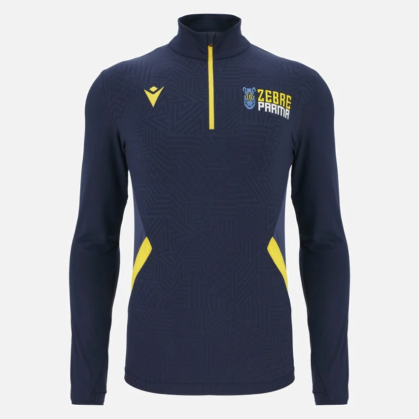Zebre Parma 2025/26 Trainingssweatshirt für Erwachsene mit 1/4-Reißverschluss Zebre Parma 2025/26 Trainingssweatshirt für Erwachsene mit 1/4-Reißverschluss