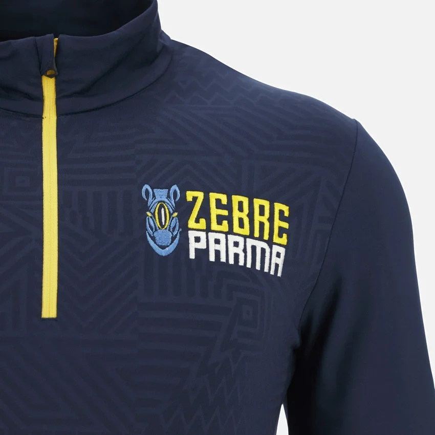 Zebre Parma 2025/26 Trainingssweatshirt für Erwachsene mit 1/4-Reißverschluss Zebre Parma 2025/26 Trainingssweatshirt für Erwachsene mit 1/4-Reißverschluss